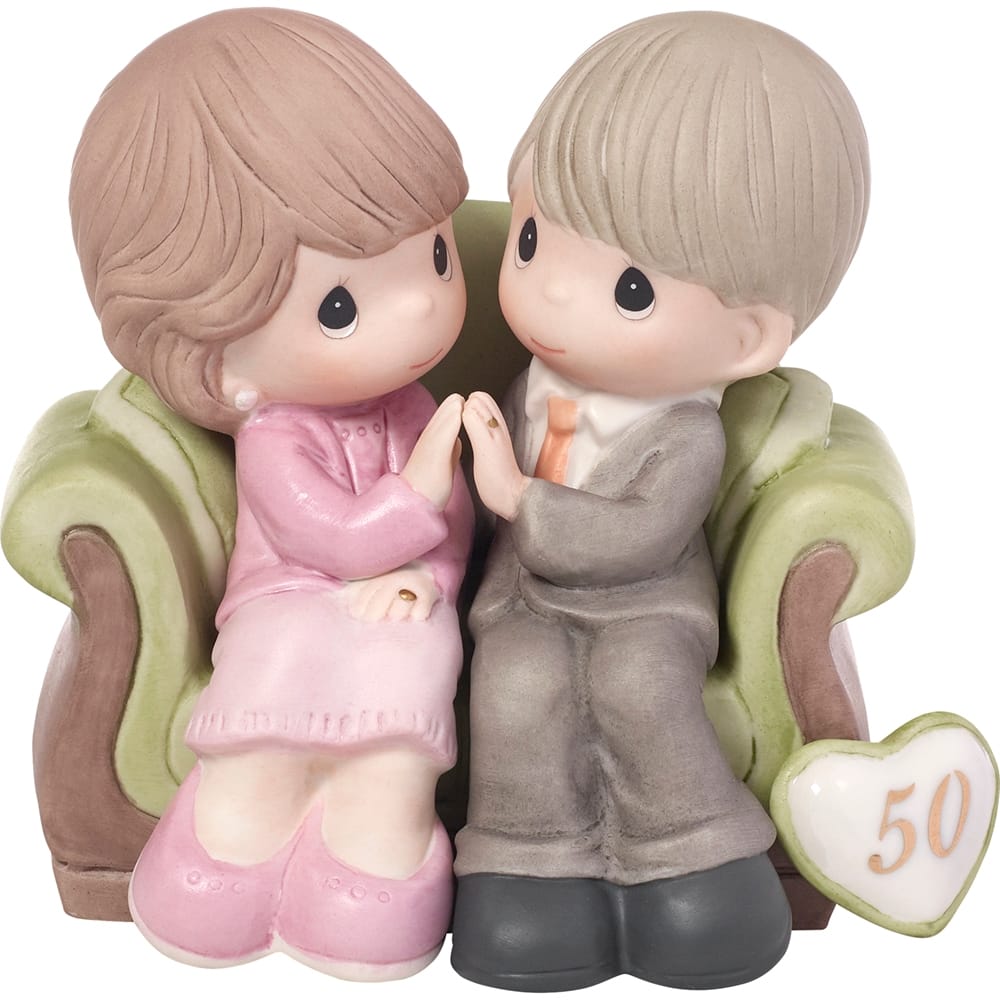 Precious Moments Through The Years 50th Anniversary Bisque Porcelain Figurine